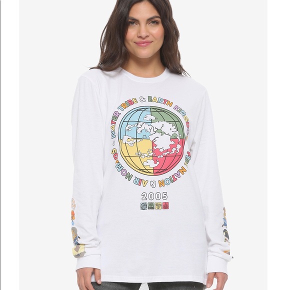 Nickelodeon Tops - Boxlunch Avatar Women's White T Shirt Size S & M